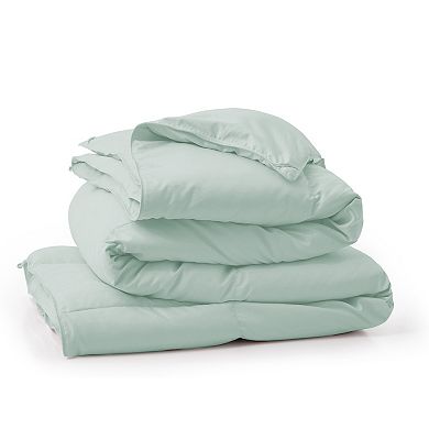 Unikome 360TC Medium Weight White Goose Down and Feather Fiber Comforter