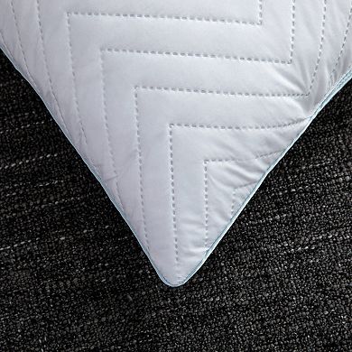 Unikome 2 Pack Diamond Quilted Decorative Square Goose Feather Pillow Inserts