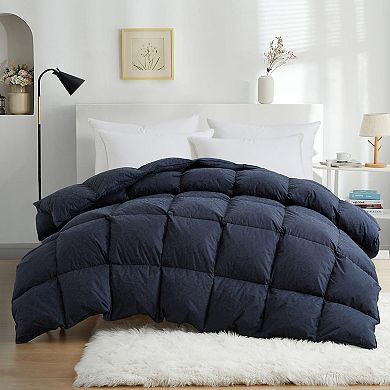 Unikome Cashew Nut Design Luxury All Season Down and Feather Comforter in 100% Cotton