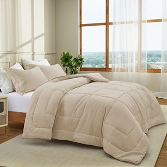 Unikome All Season Satin Silky Down Alternative Comforter Set