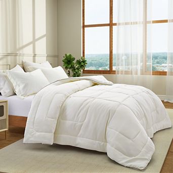 Unikome All Season Satin Silky Down Alternative Comforter Set