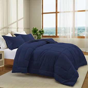 Unikome All Season Satin Silky Down Alternative Comforter Set