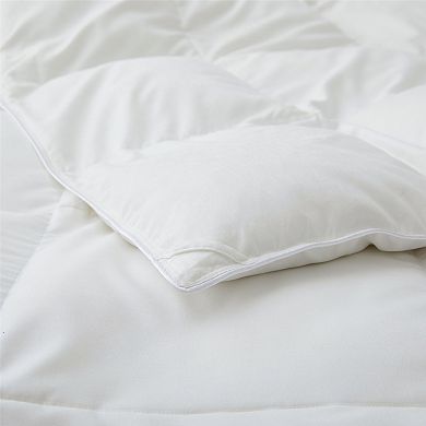 Unikome Luxurious Silent Softness All Season White Goose Down Feather Fiber Comforter