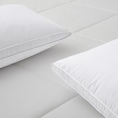 Unikome Premium Goose Feather Pillows 100% Cotton Cover, Firm & Supportive Sleeping Pillow