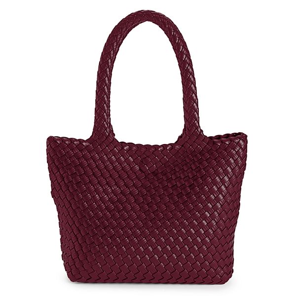 Sonoma Goods For Life® Samantha Woven Tote Bag - Maroon Rose