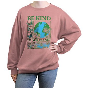 Juniors' Be Kind To Our Planet Graphic Fleece