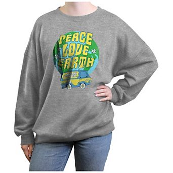 Juniors' Scooby-Doo Peace Love Earth Graphic Fleece