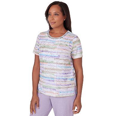 Women's Alfred Dunner Watercolor Striped Top