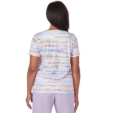 Women's Alfred Dunner Watercolor Striped Top
