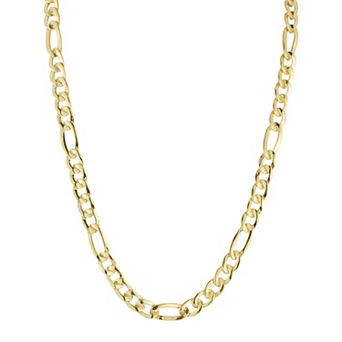 Sunkissed Sterling 14k Gold Over Silver Figaro Chain Choker Necklace