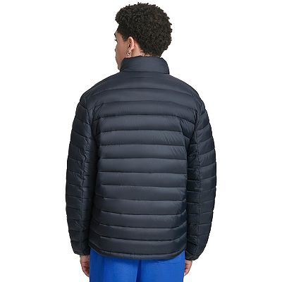 Champion sweater fleece mens puffer jacket navy best sale