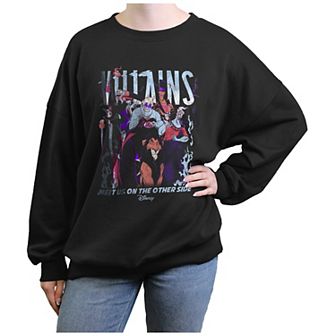 Disney's Villains Juniors' "Meet Us On The Other Side" Graphic Crewneck Sweatshirt