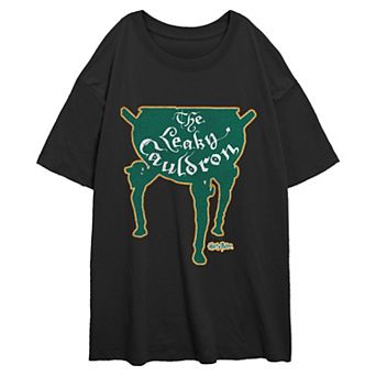 Juniors' Harry Potter The Leaky Cauldron Oversize Graphic Tee
