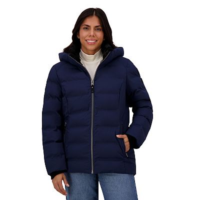 Black blue fashion quilted lined ZeroXposure jacket women’s small