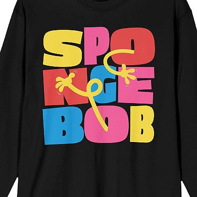 Men's Spongebob Squarepants Long Sleeve Tee