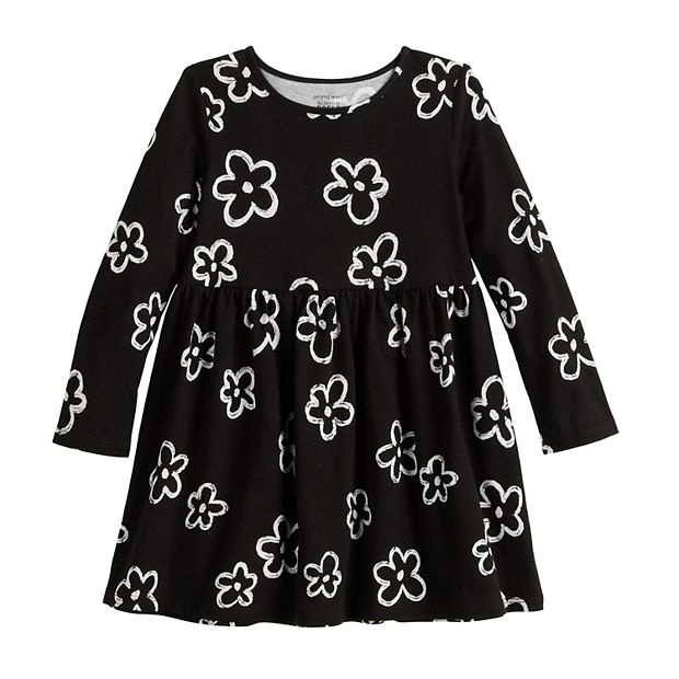 Girls 4 12 Jumping Beans Printed Long Sleeve Skater Dress