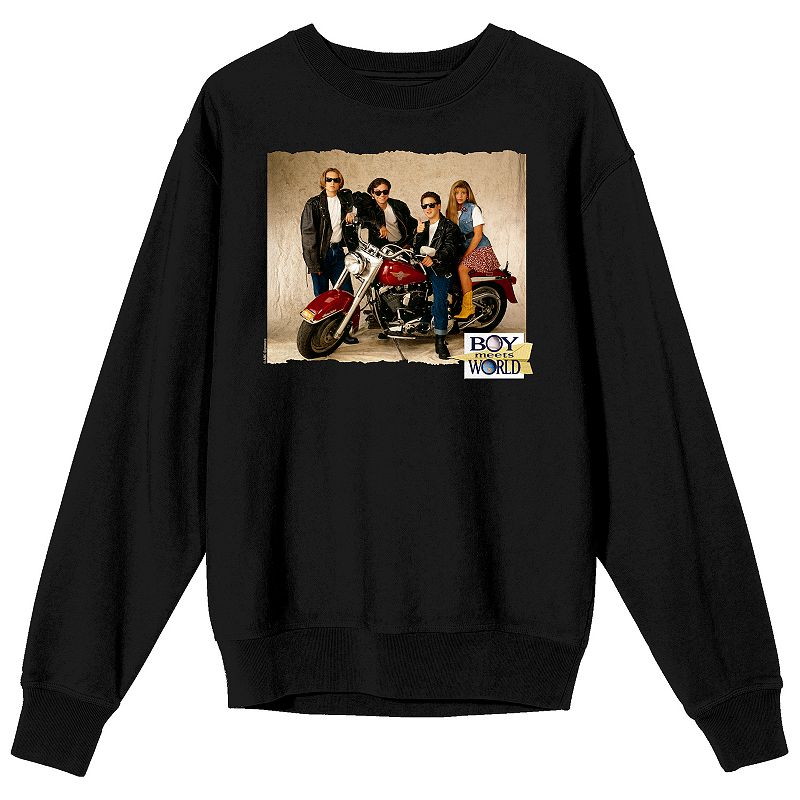 Men's Boy Meets World Sweatshirt, Size: Small, Black