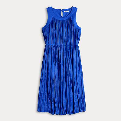 nine west pleated dress Women's Nine West Pleated Sleeveless Dress