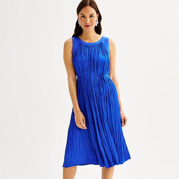 Women's Nine West Pleated Sleeveless Dress
