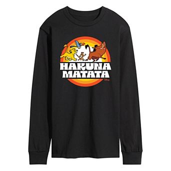 Disney's The Lion King Men's Hukana Matata Long Sleeve Graphic Tee