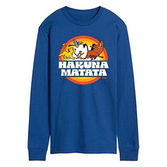 Disney's The Lion King Men's Hukana Matata Long Sleeve Graphic Tee