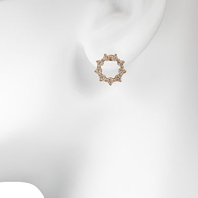 LC Lauren Conrad Open Pointed Wreath Stud Earrings