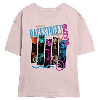 Juniors' Backstreet Boys Members Banners Skimmer Graphic Tee