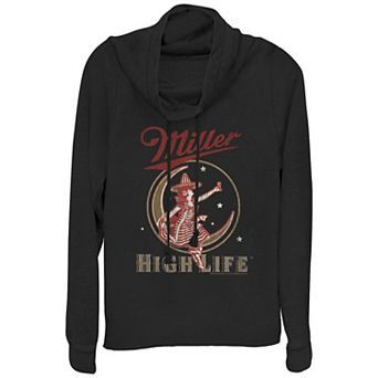 Women's Miller Highlife Moon Cowlneck Graphic Lightweight Long Sleeve