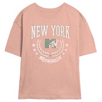 Juniors' MTV New York Skimmer Graphic Tee