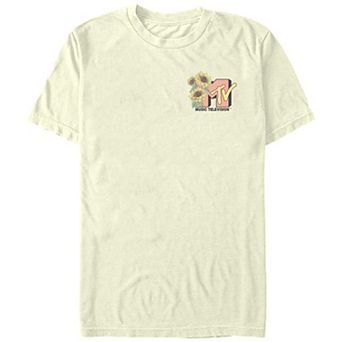 Juniors' MTV Sunflowers Logo Boyfriend Graphic Tee