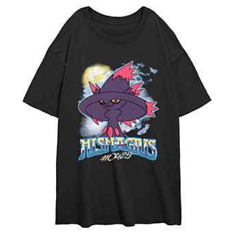 Juniors' Pokemon Ghostly Mismagius Oversize Graphic Tee