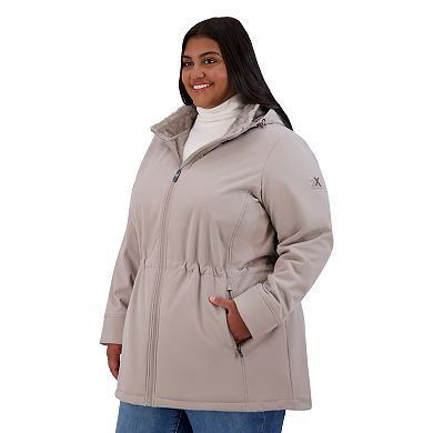 Plus Size ZeroXposur Frances Soft Shell Long Jacket