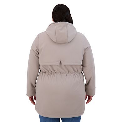 Plus Size ZeroXposur Frances Soft Shell Long Jacket