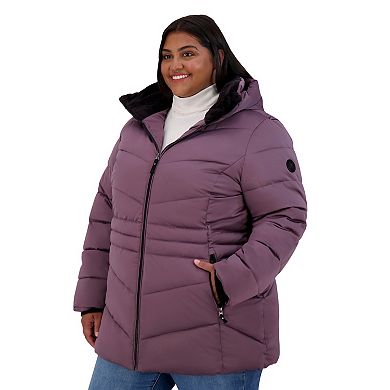 Plus Size ZeroXposur Taylor Stretch Puffer Jacket