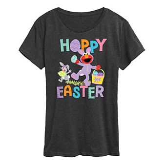 Women's Sesame Street Elmo Hoppy Easter Graphic Tee