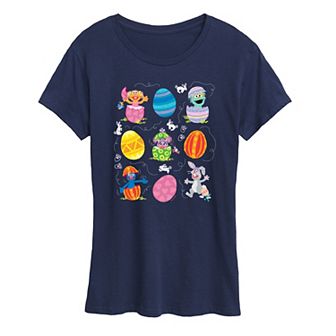 Women's Sesame Street Eggs And Bunny Graphic Tee