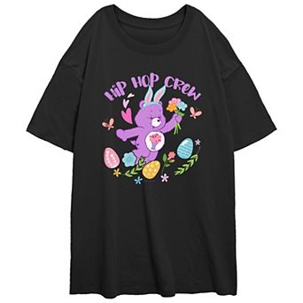 Juniors' Care Bears Hip Hop Crew Oversize Graphic Tee
