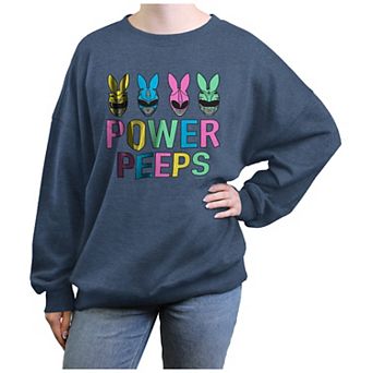 Juniors' Power Rangers Power Peeps Graphic Fleece