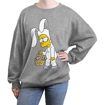 Juniors' The Simpsons Easter Bunny Bart Graphic Fleece