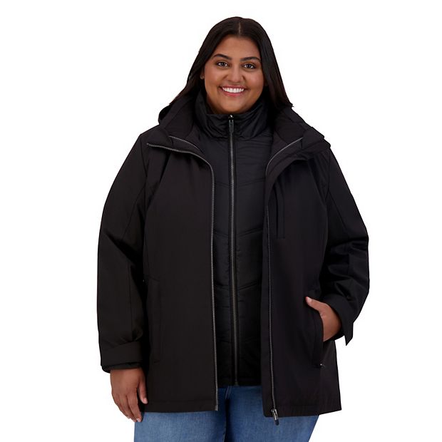 Plus Size ZeroXposur Deonna 3-in-1 Systems Jacket