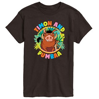 Disney's The Lion King Timon And Pumba Men's Graphic Tee