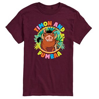 Disney's The Lion King Timon And Pumba Men's Graphic Tee