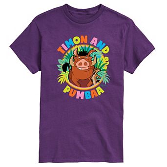 Disney's The Lion King Timon And Pumba Men's Graphic Tee