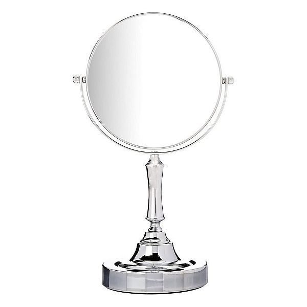 Vanity Mirror Chrome 6inch Tabletop TwoSided Swivel with 10x