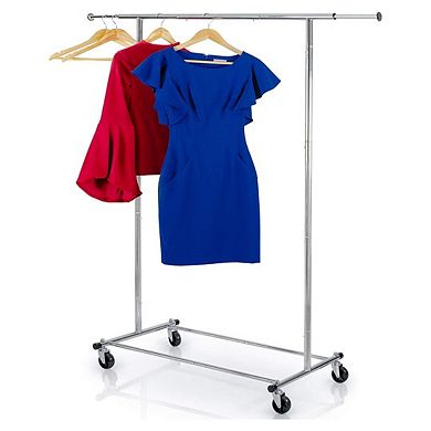 Clothes Rack Heavy Duty - Chrome Adjustable Rack 200 LBS Capacity