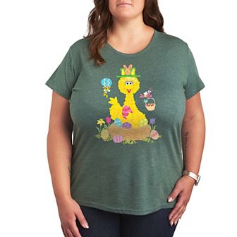 Plus Sesame Street Big Bird Easter Graphic Tee