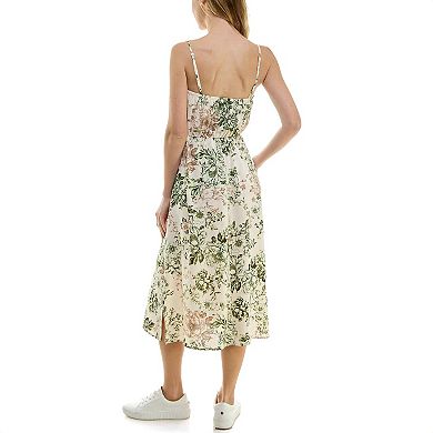 Juniors' Speechless Midi Dress with Side Slits