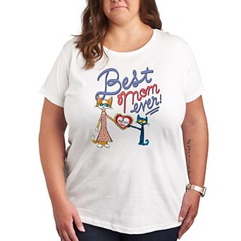 Plus Pete The Cat Best Mom Ever Graphic Tee