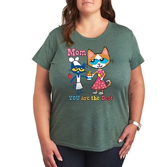 Plus Pete the Cat The Best Mom Graphic Tee
