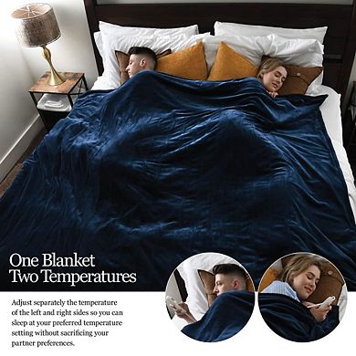 Heated Electric Blanket With Hand Controller For 10 Heating Settings Oversize Heated Blanket